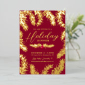 Diner de vacances fruits rouges noël or (Debout devant)