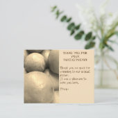 DINER DEELNAME BEDANKKAART BRIEFKAART (Staand voorkant)