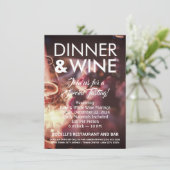 Dîner & Dégustation De Vins Sur Mesure Invitation  (Debout devant)