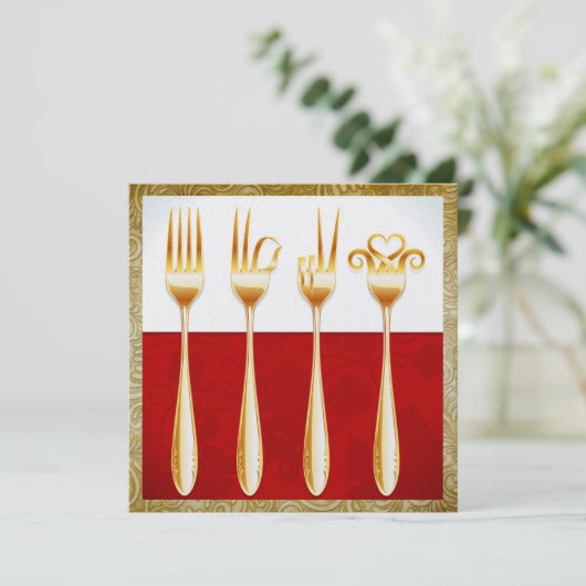 Dîner / Déjeuner / Brunch Invitation (Debout devant)