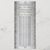 Dîner d'études Invitation Argent (Dos)