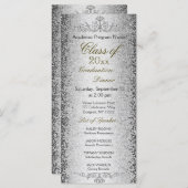 Dîner d'études Invitation Argent (Devant / Derrière)