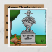 Dîner d'Humours de Thanksgiving Invitations (Devant / Derrière)