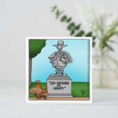 Dîner d'Humours de Thanksgiving Invitations (Debout devant)