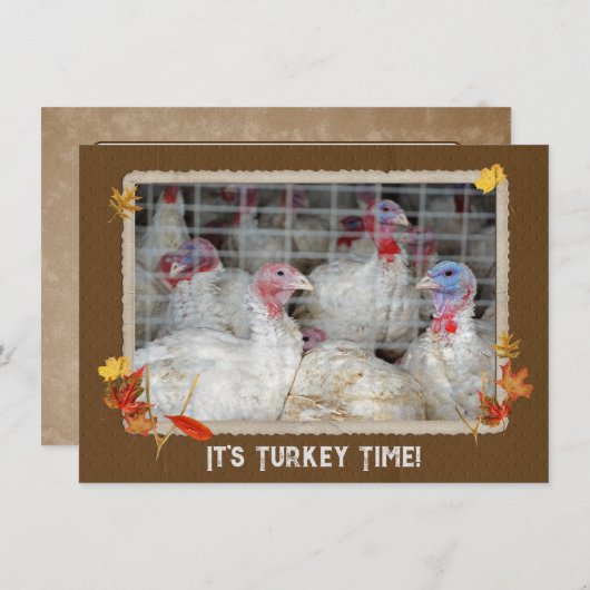 Dîner diner turc Invitation (Devant / Derrière)