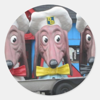 Diner Dogs Ronde Sticker