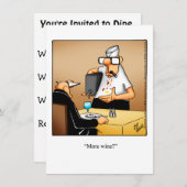 Dîner Drôle Invitations "Spectickles" (Devant / Derrière)