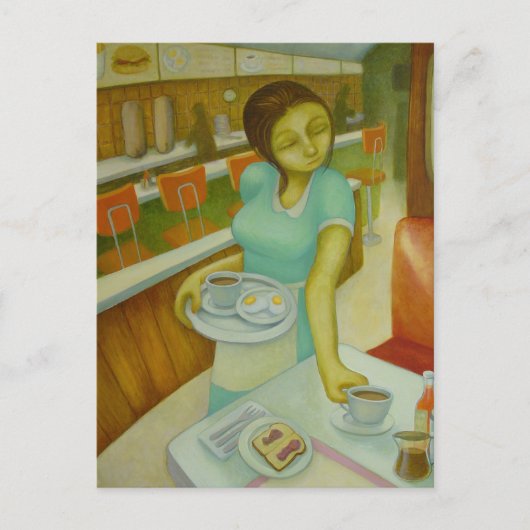 Diner Eggs Toast &Jelly Briefkaart (Voorkant)