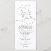 Dîner Élégant Moderne Cadre Carte de remerciements (Devant)