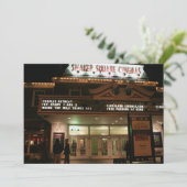 Diner en de film uitnodiging (Staand voorkant)