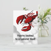 Dîner en ébullition de homard Invitation (Debout devant)