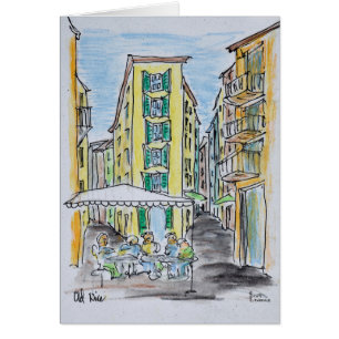 Dîner en plein air dans la vieille ville de Nice  