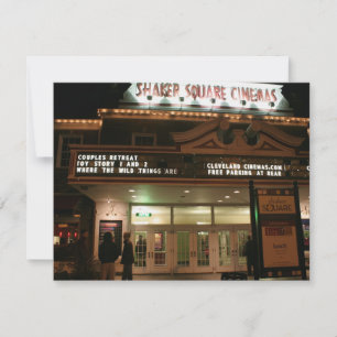 Dîner et carte de réponse des films