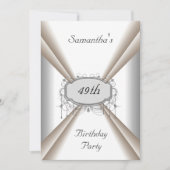 Diner Fête Anniversaire Invitation Ajouter vos dét (Devant)