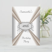 Diner Fête Anniversaire Invitation Ajouter vos dét (Debout devant)