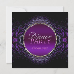 Dîner fêté Goth Tapestry Invitation