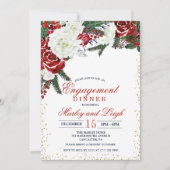 Dîner Fiançailles hiver Invitation (Devant)