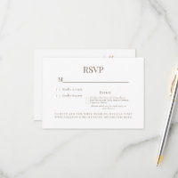Dîner Floral Jaune Choix Carte RSVP Mariage