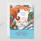 Dîner Fruits De Mer Frais Invitation (Devant)