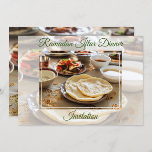 Dîner Iftar du Ramadan Invitation musulmane islami