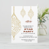 Dîner Iftar invitation ramadan avec lentern (Debout devant)