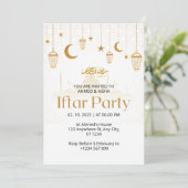 Dîner Iftar invitation ramadan lenterie et mosquée (Debout devant)