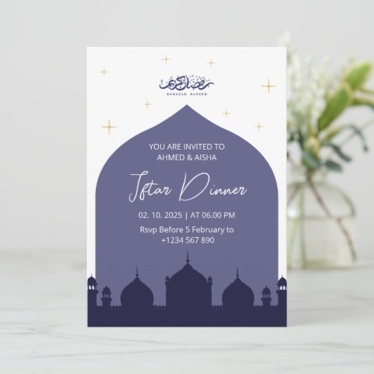 Dîner Iftar invitation ramadan mosquée bleue (Debout devant)