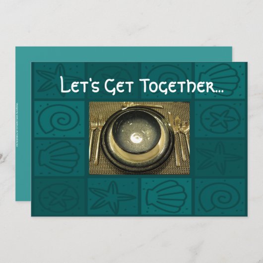 Dîner invitation (Devant / Derrière)