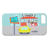 Diner iPhone 7 Coque des années 1950 (Dos (Horizontal))