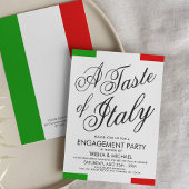 Dîner Italien À Thème | Invitation de la partie d'