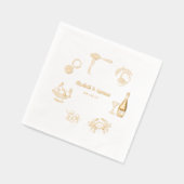 Dîner Italien Élégant | Or de Mariage (Gauche)