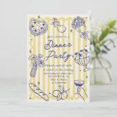 Dîner Italien La Dolce Vita Invitation Anniversair (Debout devant)