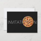 Dîner italien personnalisé Pizza Invitation (Devant)