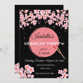 Dîner japonais Hibachi Invitation de fête d'annive (Devant / Derrière)