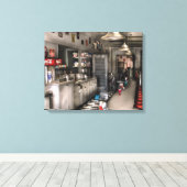 Diner - jaren 1950 - De Soda Fontein Canvas Afdruk (Insitu (Houten vloer))