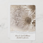 diner Jubileum nodigt daisy design uit Kaart (Voorkant / Achterkant)