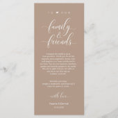 Diner Lieu Cadre Merci, Carte Brown Taupe (Devant)