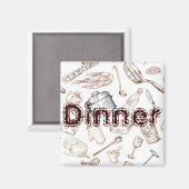 Diner Magneet (Voorkant / Achterkant)