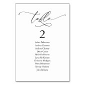 Dîner mariage, carte de places modernes et (Dos)