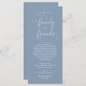 Dîner mariage, Carte de remerciements Cadre (Devant / Derrière)