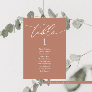 Dîner mariage, Carte de siège moderne