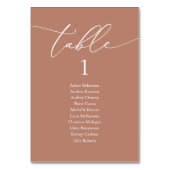 Dîner mariage, Carte de siège moderne (Par défaut)