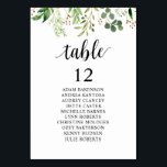 Dîner mariage, Carte De Sièges, Verdure<br><div class="desc">Bienvenue à vos invités avec cette carte de numéro de table élégante dans un magnifique thème de verdure. Ces cartes sont indispensables pour tout mariage ou événement qui nécessite des places assises. Avec son design minimaliste mais élégant, la carte de numéro de table du tableau de sièges présente une belle...</div>