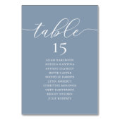 Dîner mariage, Carte Romance Guest Seest Chart, (Dos)