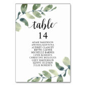 Dîner mariage, Eucalyptus Invités Carte de siège (Par défaut)
