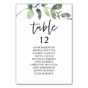 Dîner mariage, Eucalyptus Invités Sièges Carte Ta