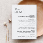 Dîner Mariage EVERLEIGH Menu 5x7 Carte<br><div class="desc">La collection Neve utilise une couleur marine riche qui mêle parfaitement sophistication propre et modernité. Il est conçu avec une police de caractères moderne qui respire le style et l'élégance. Chaque produit de la collection est soigneusement conçu pour présenter un look à la fois intemporel et tendance.</div>