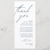 Dîner mariage Lieu Cadre Carte de remerciements (Devant)