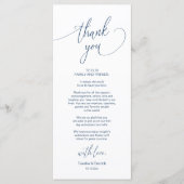 Dîner Mariage moderne Cadre Carte de remerciements (Devant)