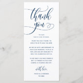 Dîner Mariage moderne Cadre Carte de remerciements (Devant)